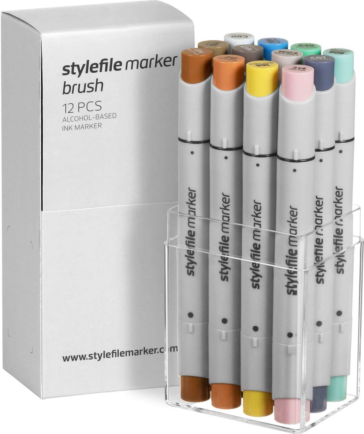 Stylefile Brush Marker 12 Piece Multi Set 14
