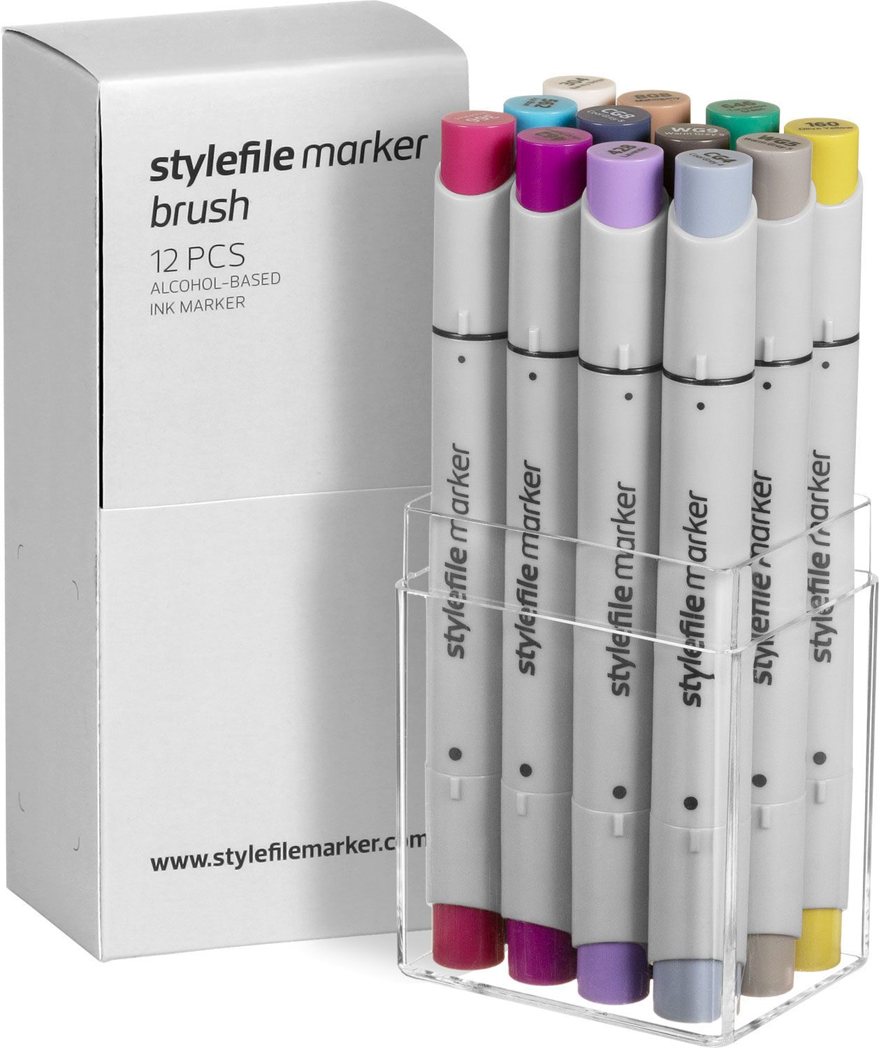 Stylefile Brush Marker 12 Piece Multi Set 13