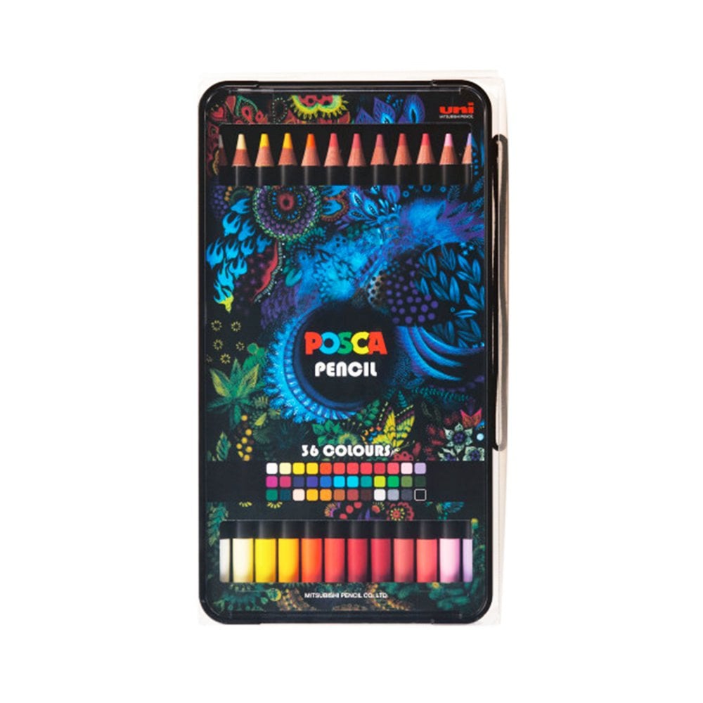 Uni Posca Colour Pencils - 36 Colour Set